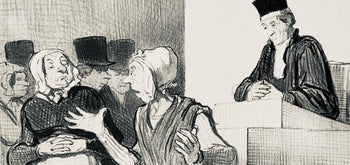 Honor Daumier, Composition, Honor Daumier, Law And Justice, Lithograph