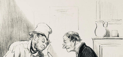 Honor Daumier, Composition, Honor Daumier, Law And Justice, Lithograph