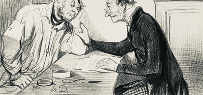 Honor Daumier, Composition, Honor Daumier, Law And Justice, Lithograph