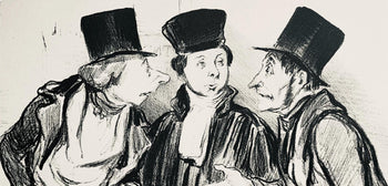 Honor Daumier, Composition, Honor Daumier, Law And Justice, Lithograph