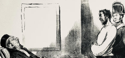 Honor Daumier, Composition, Honor Daumier, Law And Justice, Lithograph