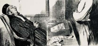 Honor Daumier, Composition, Honor Daumier, Law And Justice, Lithograph