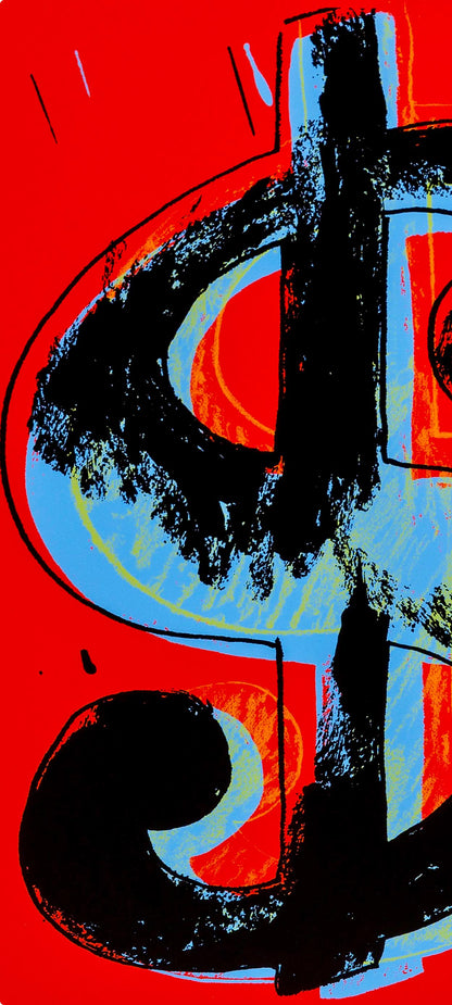 Andy Warhol, Dollar Sign, Red, Official, Sunday B. Morning, Silkscreen