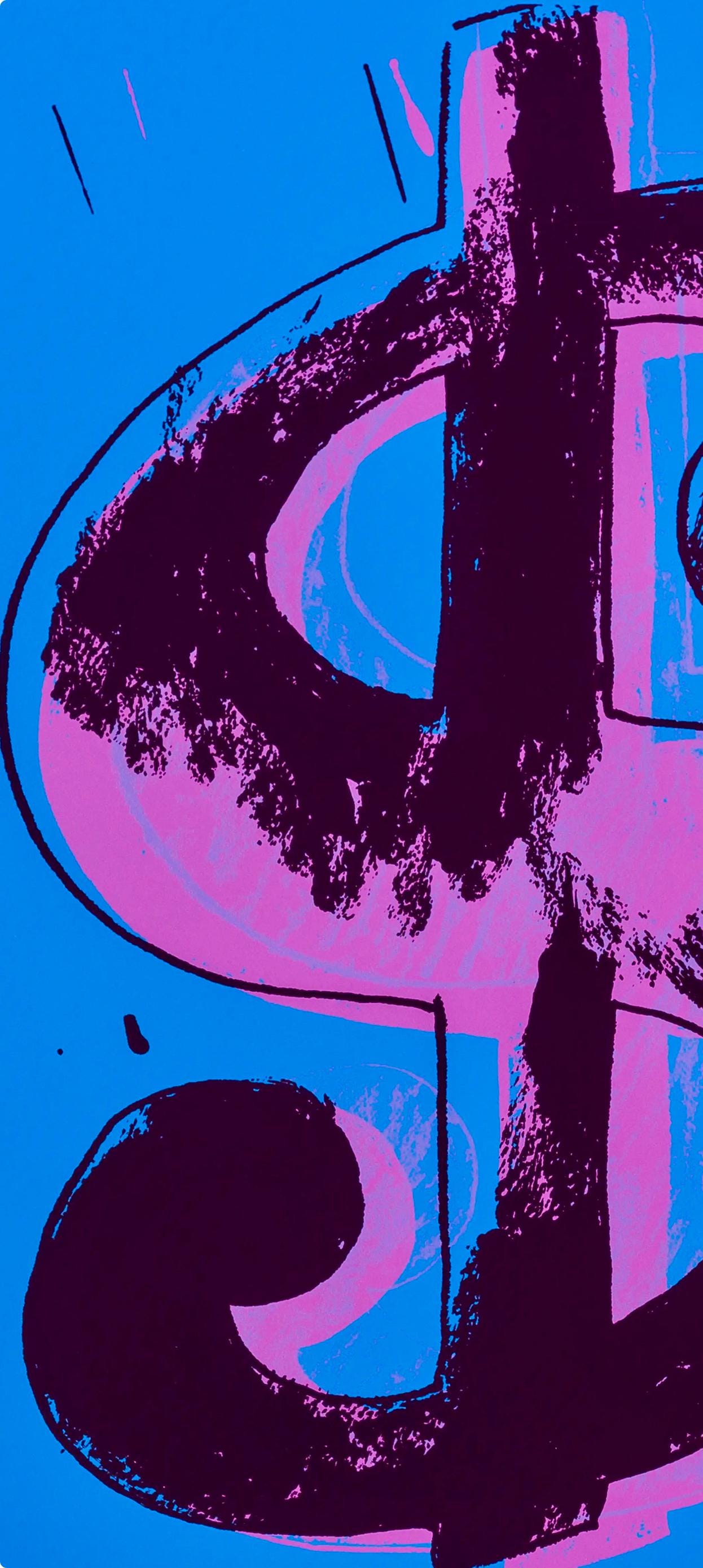 Andy Warhol, Dollar Sign, Blue, Official, Sunday B. Morning, Silkscreen