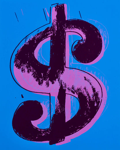 Andy Warhol, Dollar Sign, Red, Yellow, Green, Blue, Suite Of Four, Official, Sunday B. Morning,