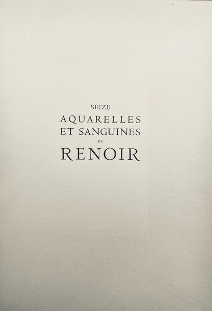 Pierre-Auguste Renoir, Composition, Seize Aquarelles Et Sanguines De Renoir, Lithograph