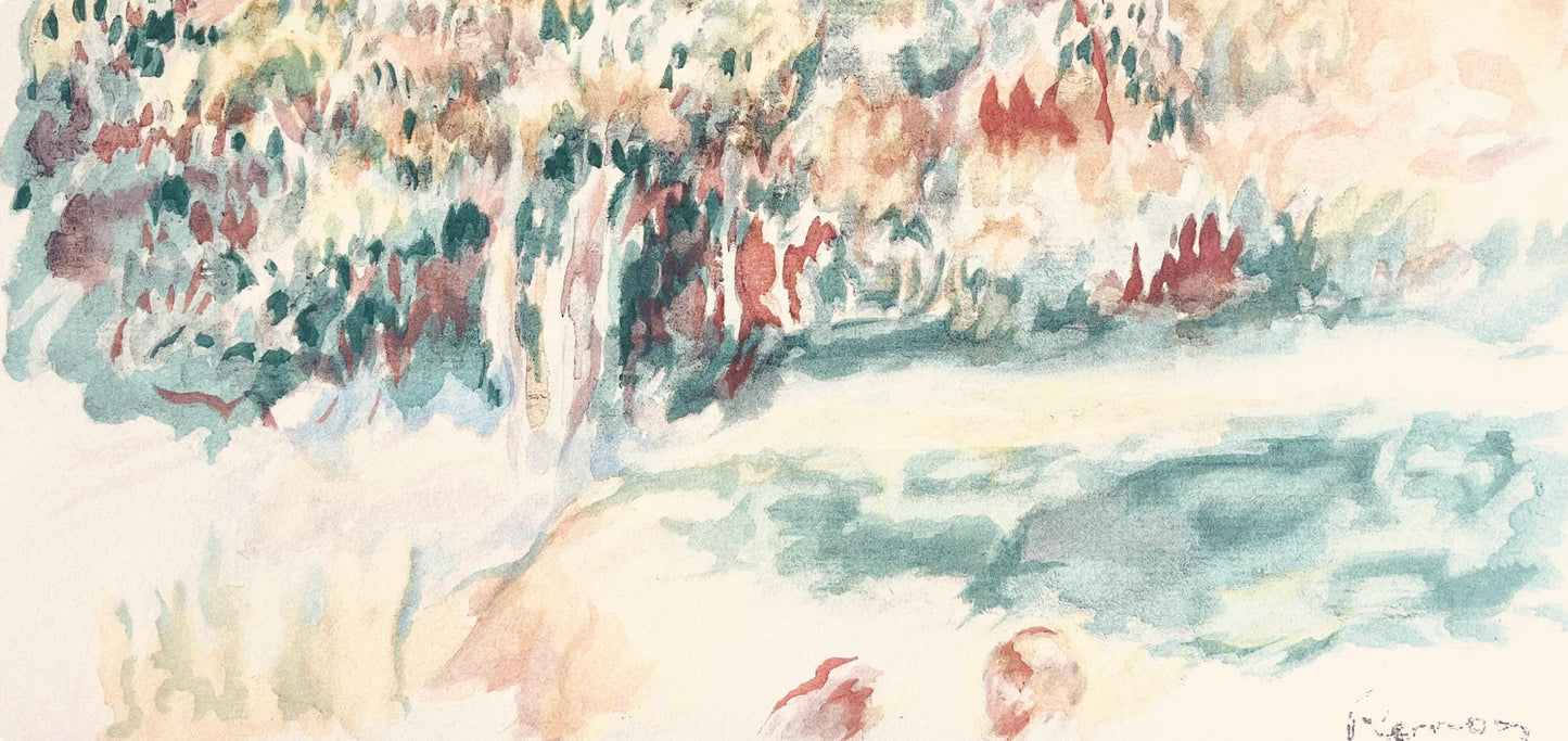 Pierre-Auguste Renoir, Composition, Seize Aquarelles Et Sanguines De Renoir, Lithograph