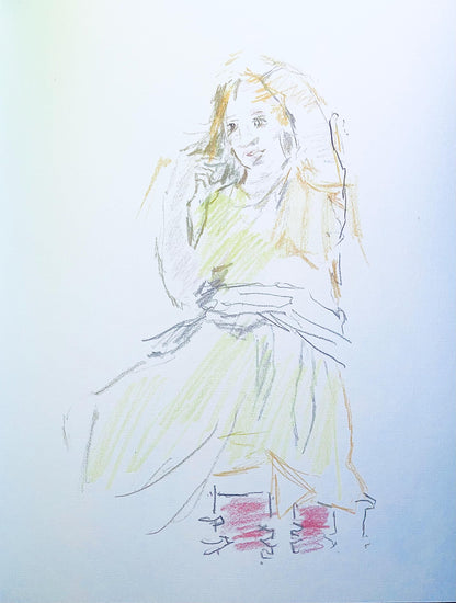 Oskar Kokoschka, Composition, Skizzenbuch Der Italienischen Reise 1963, Lithograph