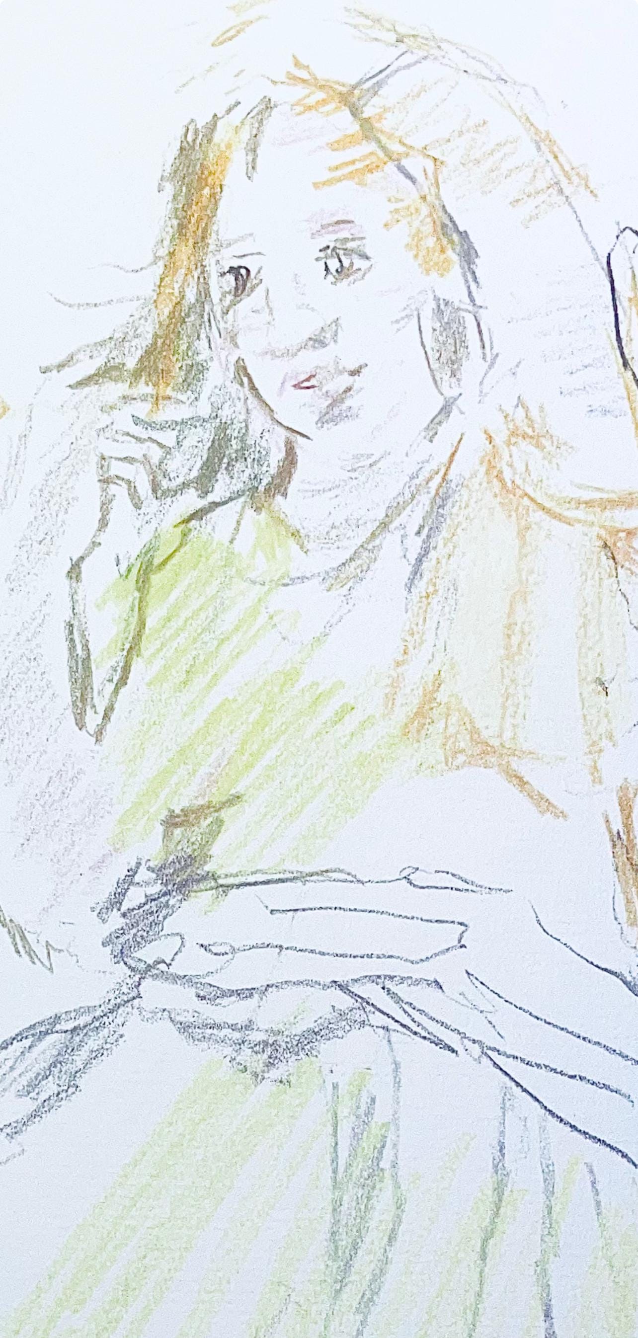 Oskar Kokoschka, Composition, Skizzenbuch Der Italienischen Reise 1963, Lithograph