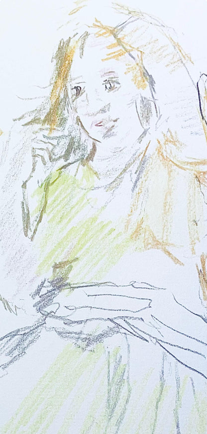 Oskar Kokoschka, Composition, Skizzenbuch Der Italienischen Reise 1963, Lithograph