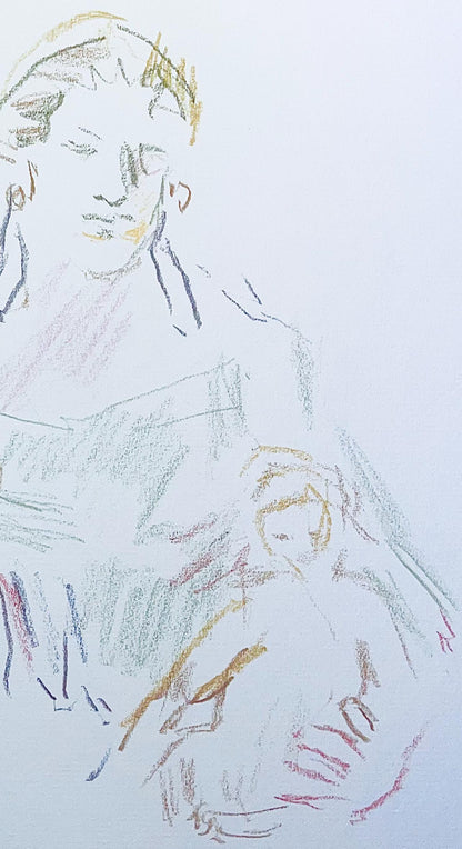 Oskar Kokoschka, Composition, Skizzenbuch Der Italienischen Reise 1963, Lithograph