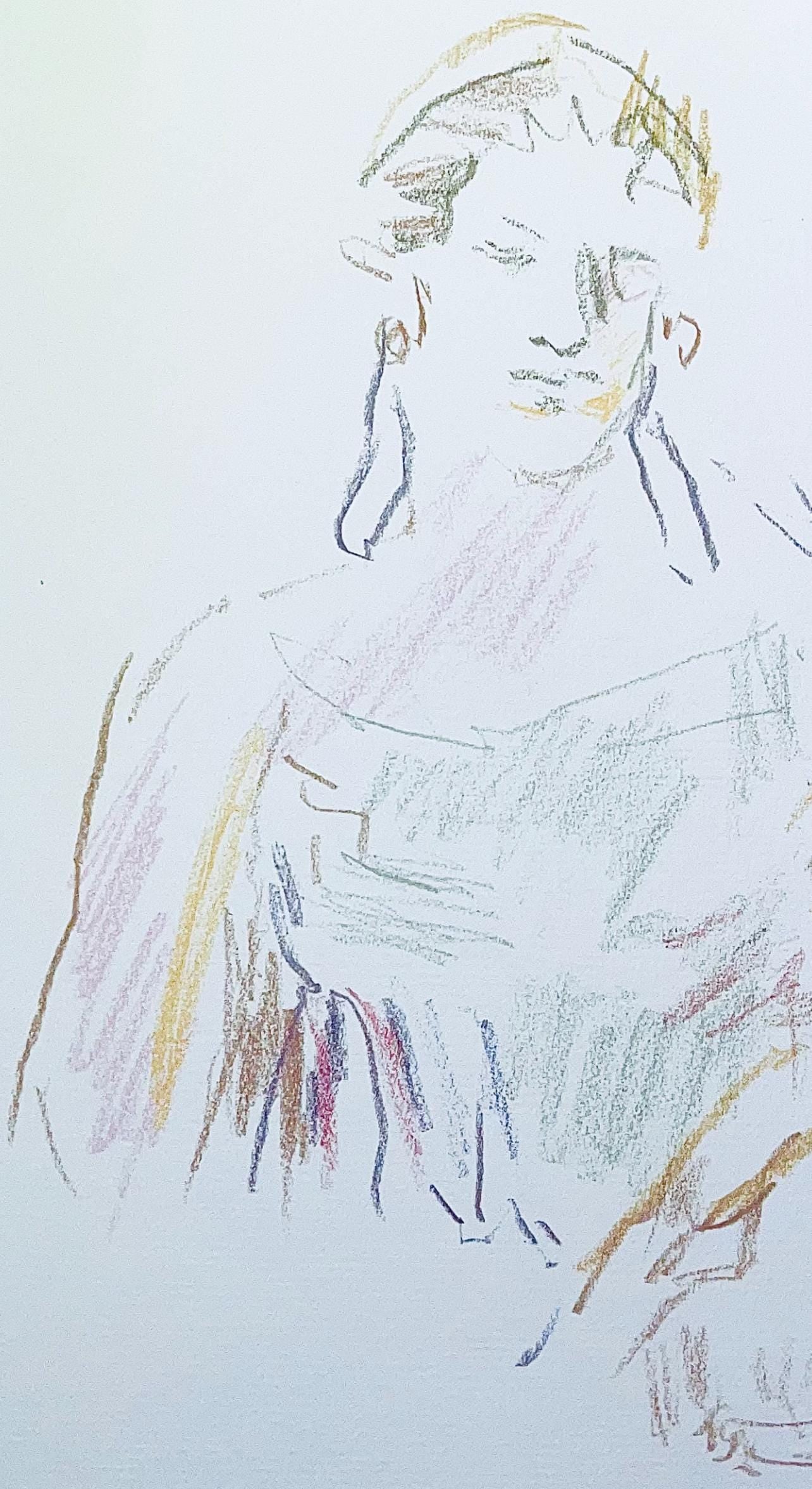 Oskar Kokoschka, Composition, Skizzenbuch Der Italienischen Reise 1963, Lithograph