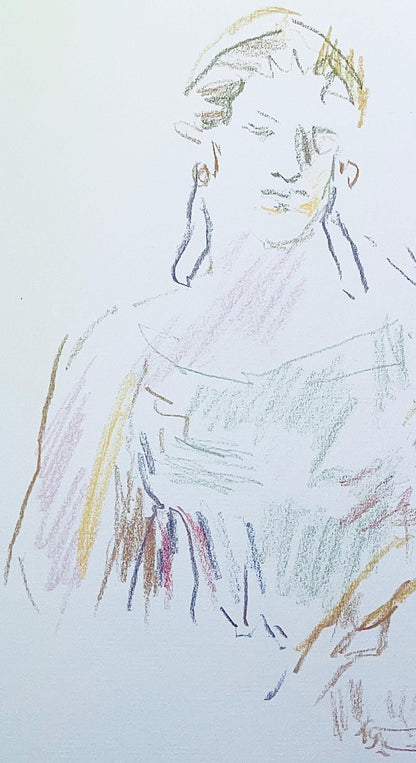 Oskar Kokoschka, Composition, Skizzenbuch Der Italienischen Reise 1963, Lithograph