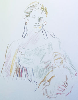 Oskar Kokoschka, Composition, Skizzenbuch Der Italienischen Reise 1963, Lithograph