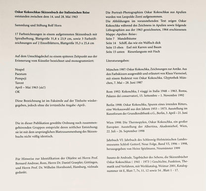 Oskar Kokoschka, Composition, Skizzenbuch Der Italienischen Reise 1963, Lithograph