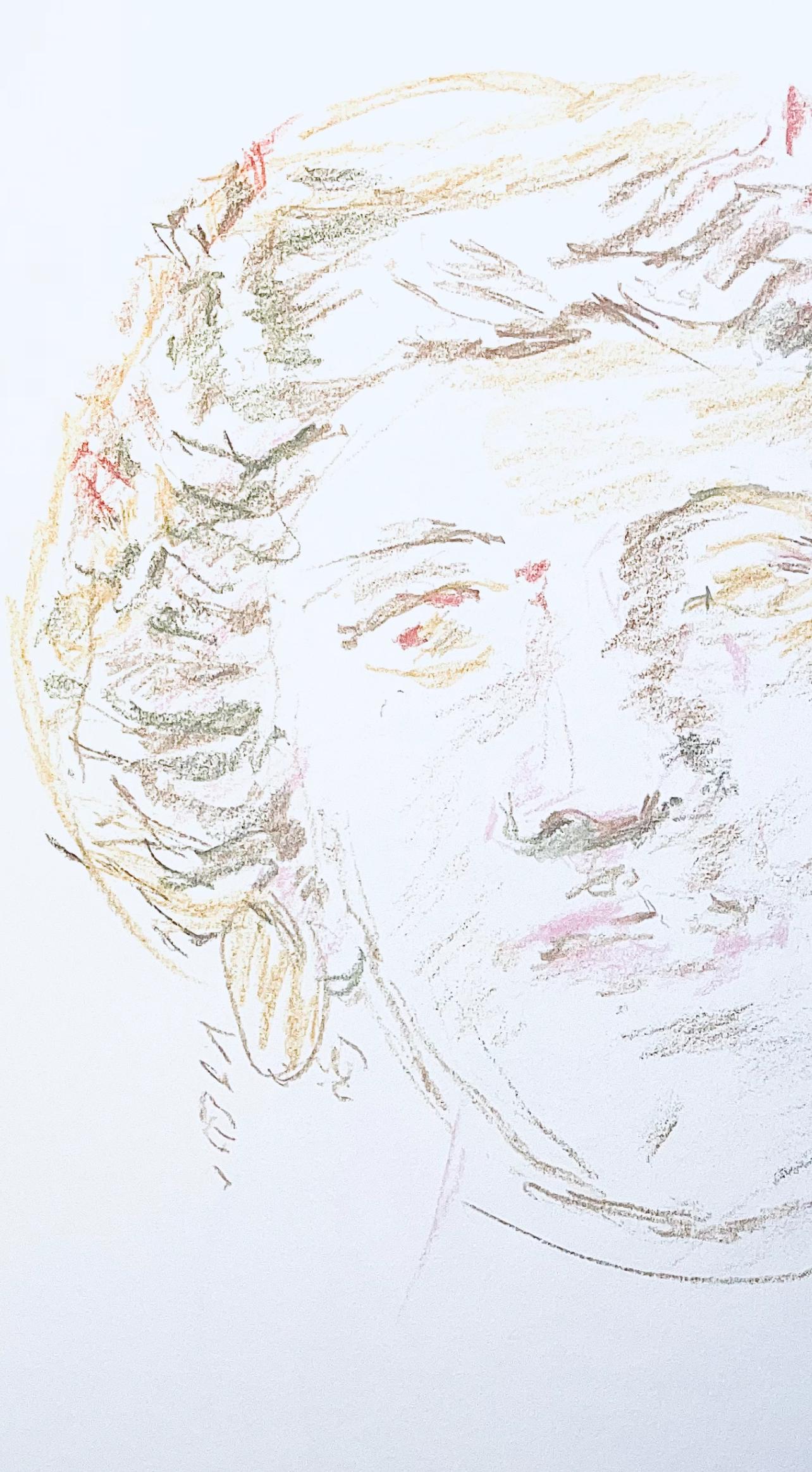 Oskar Kokoschka, Composition, Skizzenbuch Der Italienischen Reise 1963, Lithograph