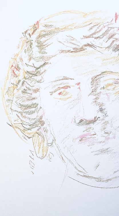 Oskar Kokoschka, Composition, Skizzenbuch Der Italienischen Reise 1963, Lithograph