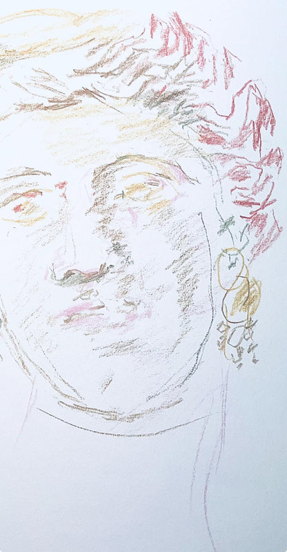 Oskar Kokoschka, Composition, Skizzenbuch Der Italienischen Reise 1963, Lithograph