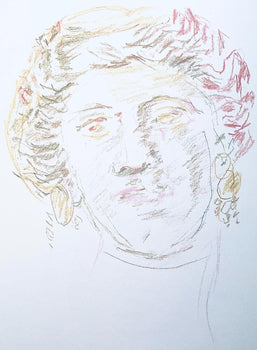 Oskar Kokoschka, Composition, Skizzenbuch Der Italienischen Reise 1963, Lithograph