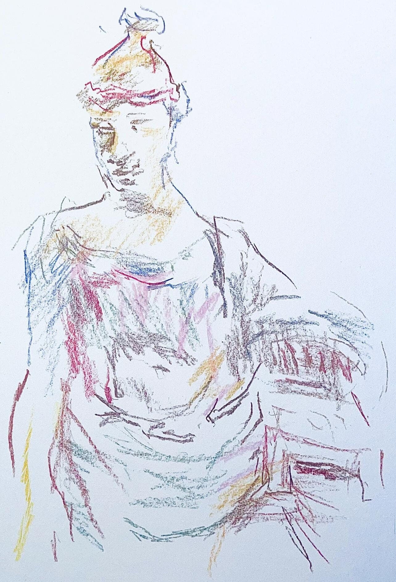 Oskar Kokoschka, Composition, Skizzenbuch Der Italienischen Reise 1963, Lithograph