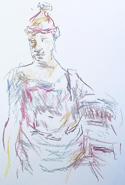 Oskar Kokoschka, Composition, Skizzenbuch Der Italienischen Reise 1963, Lithograph