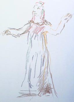 Oskar Kokoschka, Composition, Skizzenbuch Der Italienischen Reise 1963, Lithograph