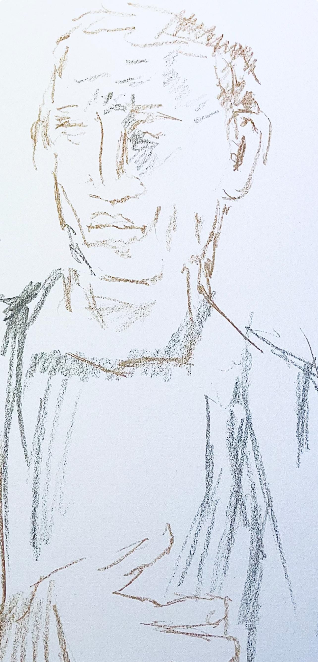 Oskar Kokoschka, Composition, Skizzenbuch Der Italienischen Reise 1963, Lithograph