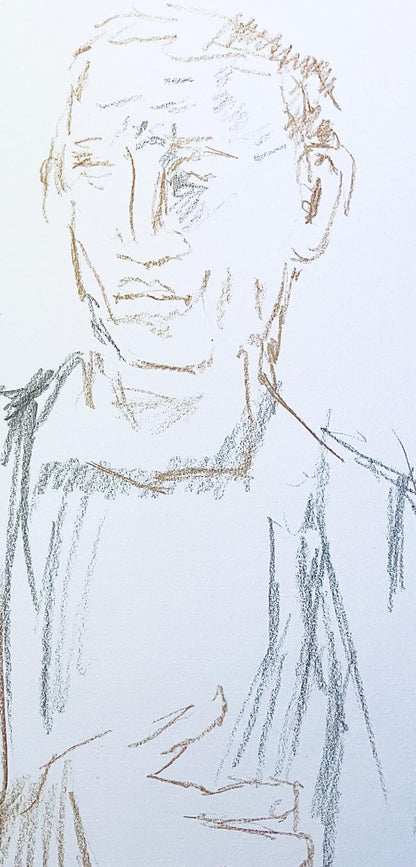 Oskar Kokoschka, Composition, Skizzenbuch Der Italienischen Reise 1963, Lithograph