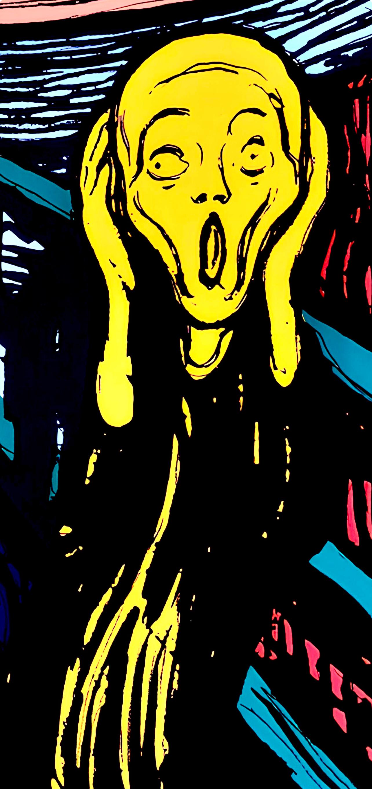 Andy Warhol, The Scream (After Edvard Munch), Orange, Official, Sunday B. Morning, Silkscreen