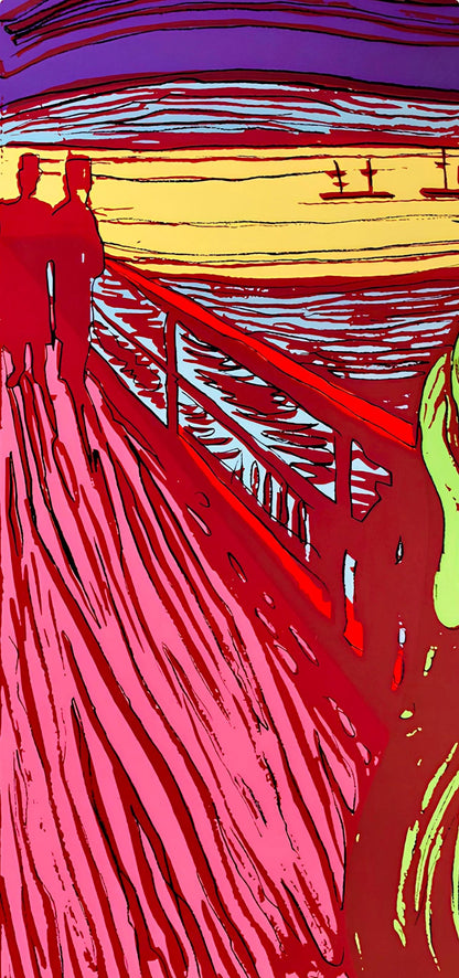Andy Warhol, The Scream (After Edvard Munch), Green, Official, Sunday B. Morning, Silkscreen