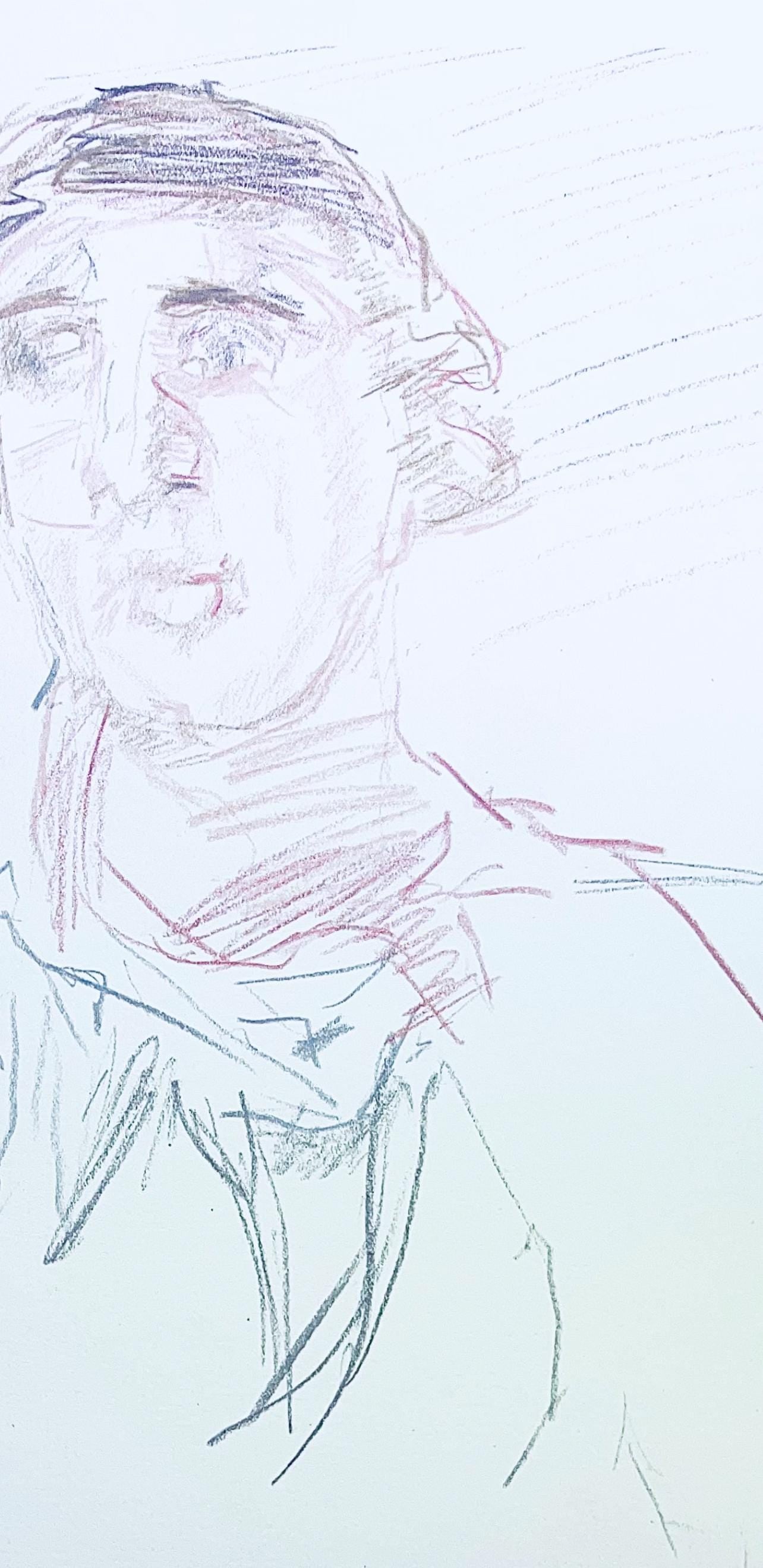 Oskar Kokoschka, Composition, Skizzenbuch Der Italienischen Reise 1963, Lithograph