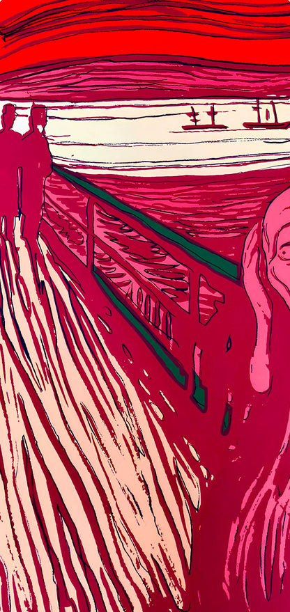 Andy Warhol, The Scream (After Edvard Munch), Pink, Official, Sunday B. Morning, Silkscreen