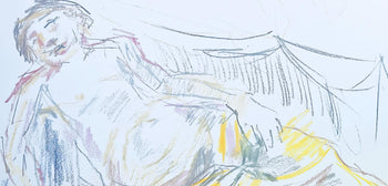 Oskar Kokoschka, Composition, Skizzenbuch Der Italienischen Reise 1963, Lithograph