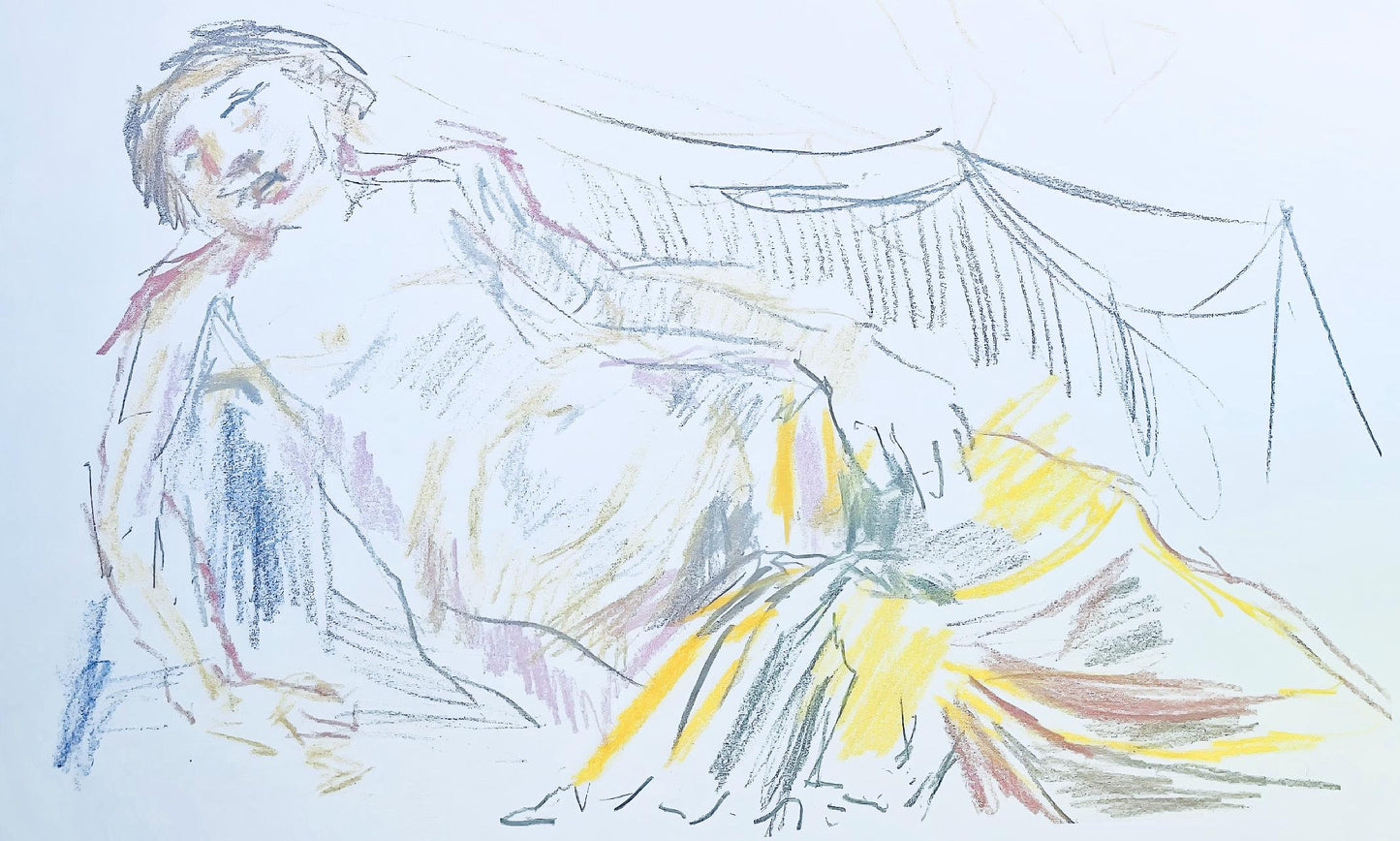 Oskar Kokoschka, Composition, Skizzenbuch Der Italienischen Reise 1963, Lithograph