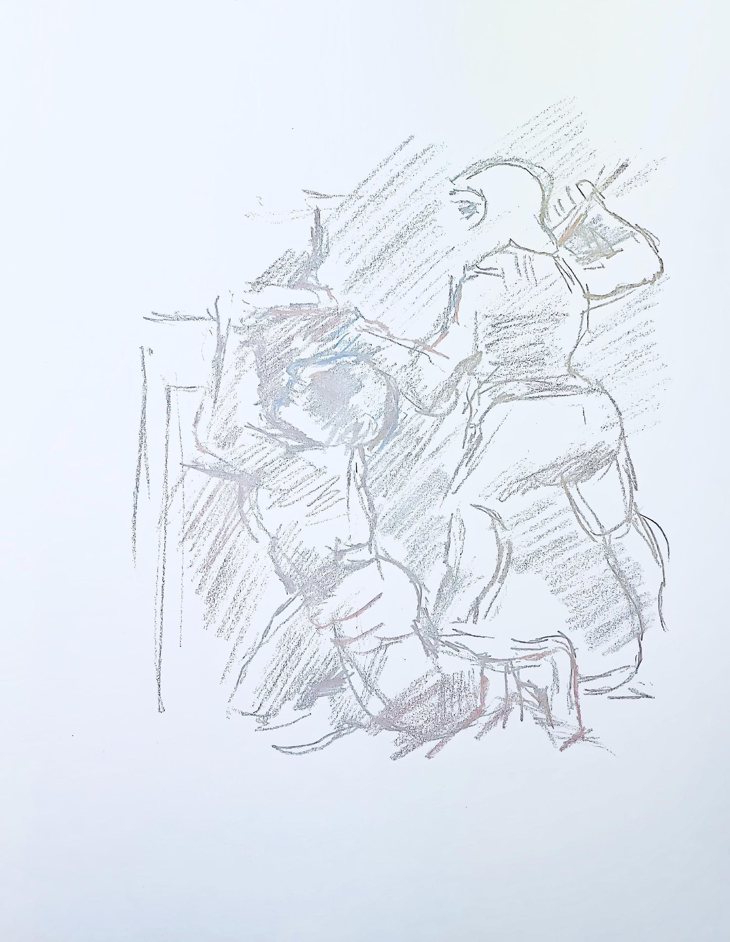 Oskar Kokoschka, Composition, Skizzenbuch Der Italienischen Reise 1963, Lithograph