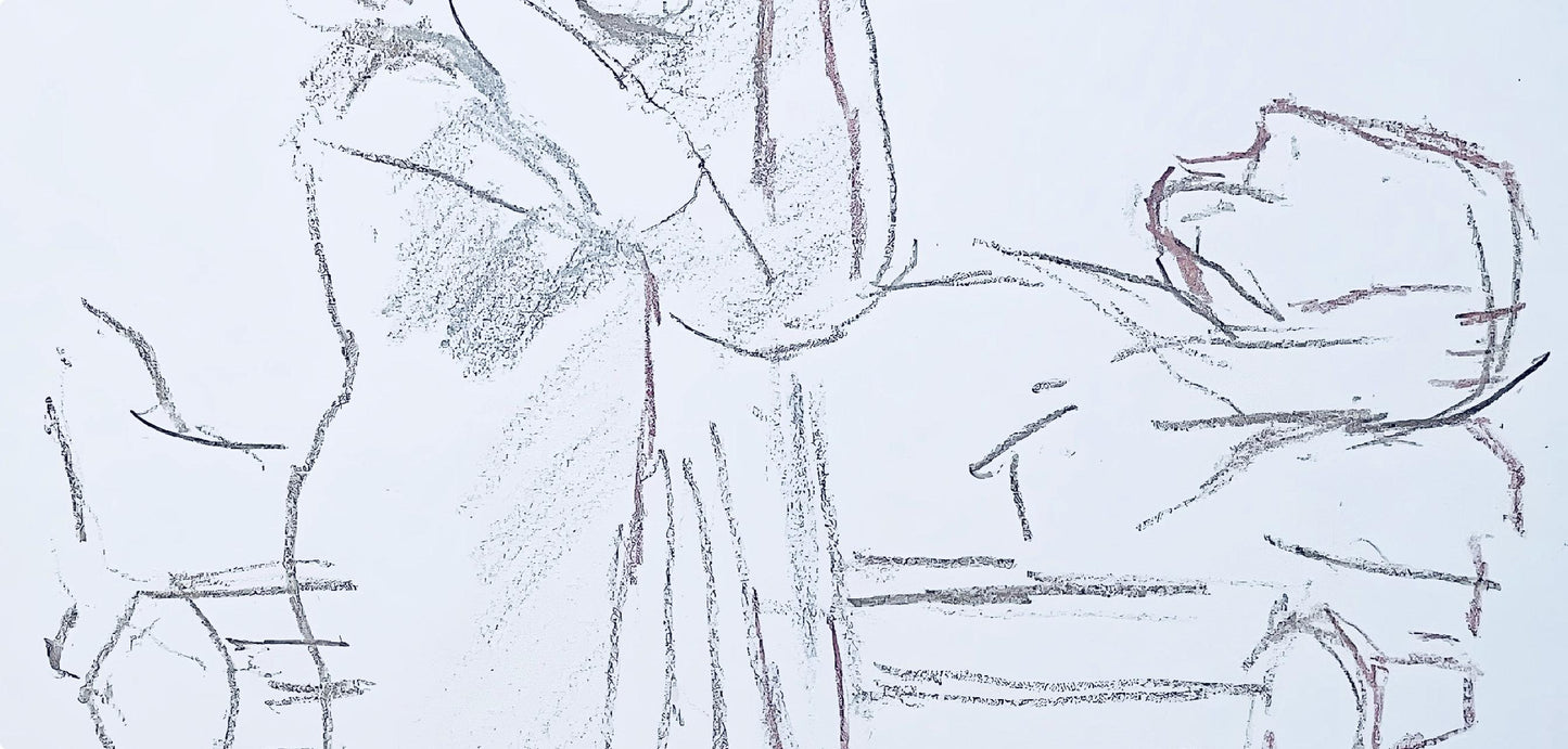 Oskar Kokoschka, Composition, Skizzenbuch Der Italienischen Reise 1963, Lithograph