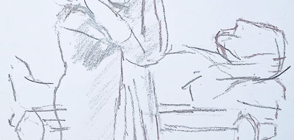 Oskar Kokoschka, Composition, Skizzenbuch Der Italienischen Reise 1963, Lithograph