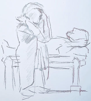 Oskar Kokoschka, Composition, Skizzenbuch Der Italienischen Reise 1963, Lithograph