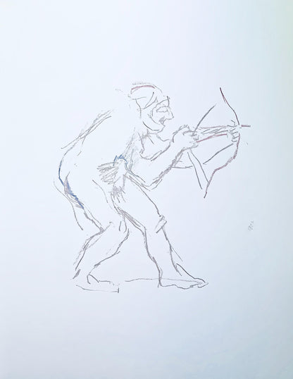 Oskar Kokoschka, Composition, Skizzenbuch Der Italienischen Reise 1963, Lithograph