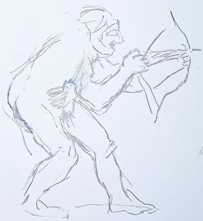 Oskar Kokoschka, Composition, Skizzenbuch Der Italienischen Reise 1963, Lithograph