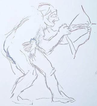 Oskar Kokoschka, Composition, Skizzenbuch Der Italienischen Reise 1963, Lithograph