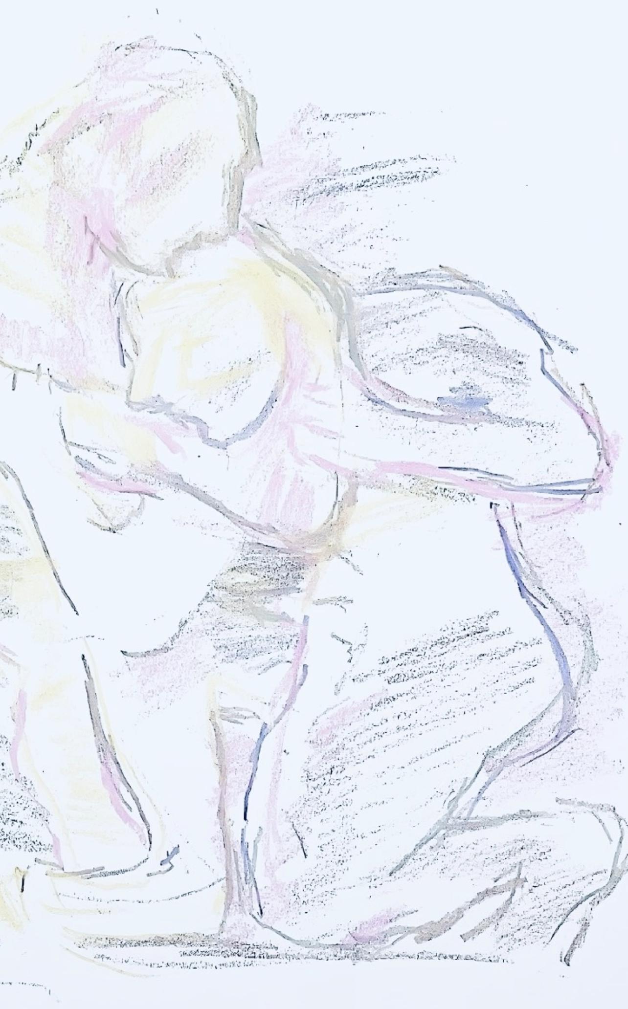 Oskar Kokoschka, Composition, Skizzenbuch Der Italienischen Reise 1963, Lithograph