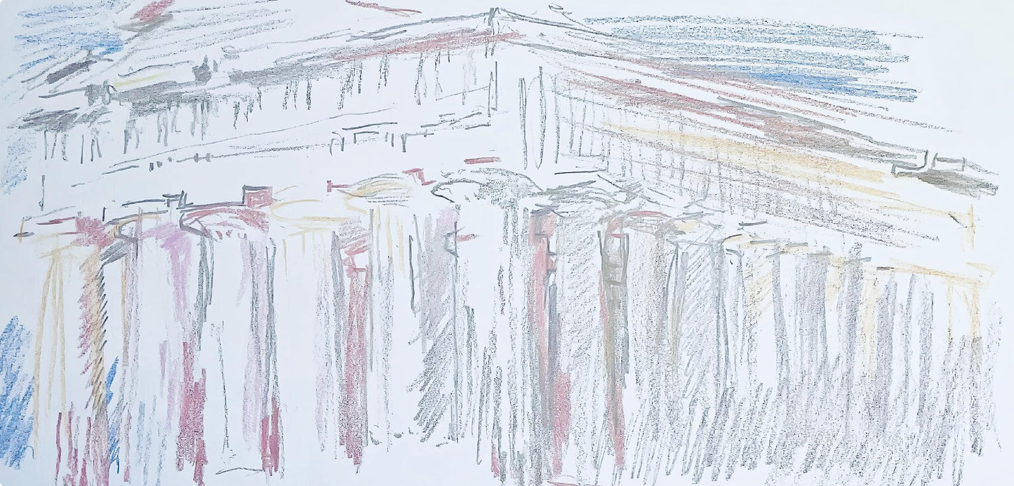 Oskar Kokoschka, Composition, Skizzenbuch Der Italienischen Reise 1963, Lithograph