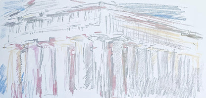 Oskar Kokoschka, Composition, Skizzenbuch Der Italienischen Reise 1963, Lithograph