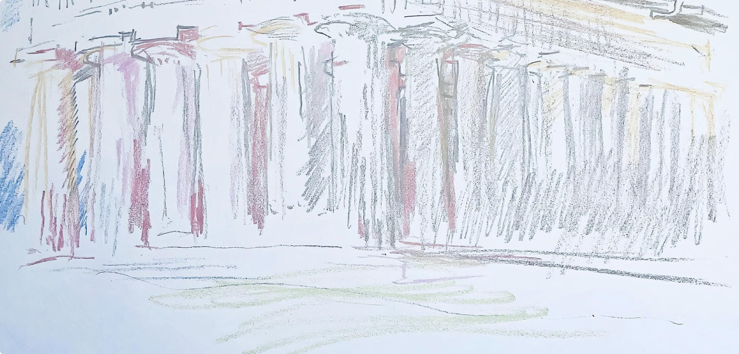 Oskar Kokoschka, Composition, Skizzenbuch Der Italienischen Reise 1963, Lithograph