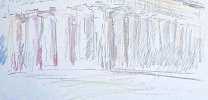 Oskar Kokoschka, Composition, Skizzenbuch Der Italienischen Reise 1963, Lithograph