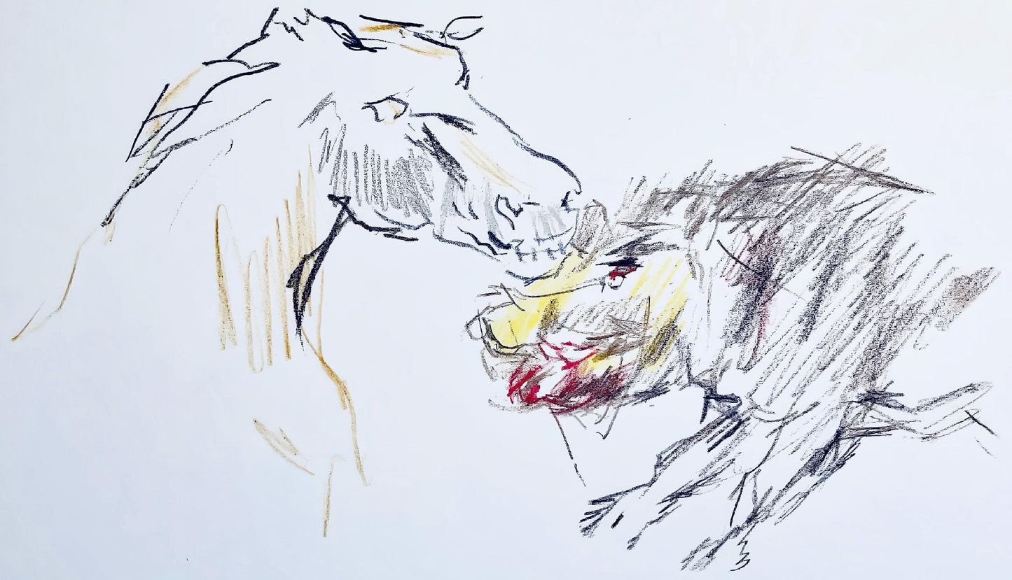 Oskar Kokoschka, Composition, Skizzenbuch Der Italienischen Reise 1963, Lithograph