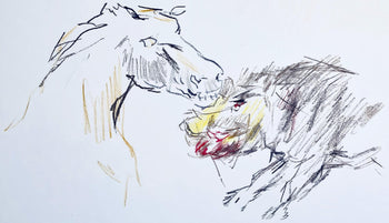 Oskar Kokoschka, Composition, Skizzenbuch Der Italienischen Reise 1963, Lithograph