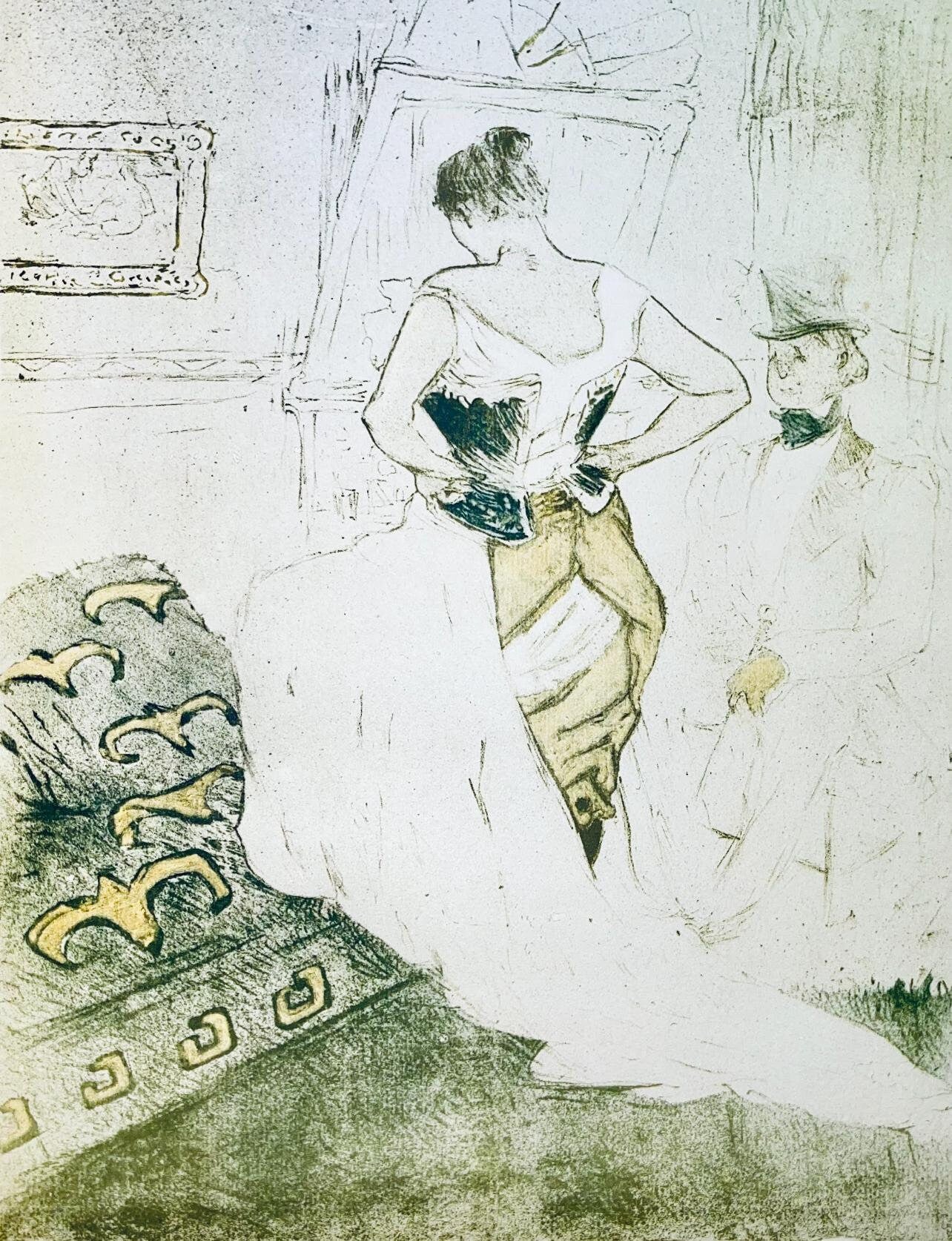 Henri de Toulouse-Lautrec, Composition, Images de Lautrec, 21 Planches en Couleurs, Collezione dell'Obelisco, Lithograph