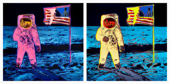 Andy Warhol, Moonwalk, Pink, Suite Of Two, Official, Sunday B. Morning, Silkscreens